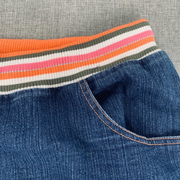 Vintage FInejeans Stretch Denim Skirt Elastic Waist Size 28 Pockets 74% Cotton - Picture 2 of 12